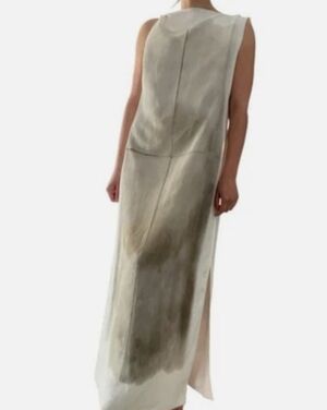 massimo dutti green linen dress Wedtrend Women Light Green Bridesmaid Dress A-Line Spaghetti Straps  Backless Long Party Dress With Ruffles – WEDTREND main image 0